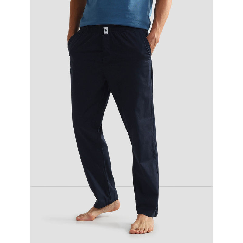 U.S. POLO ASSN. Mid Rise Solid Oelp6 Lounge Track Pants (L)