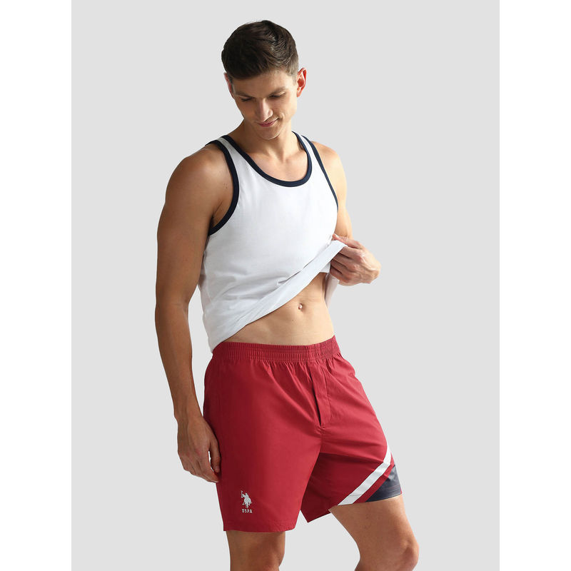 U.S. POLO ASSN. Mid Rise Solid Oex06 Shorts (L)