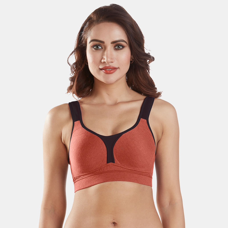 Sonari Supremo women's padded Super Support Bra - Orange (36D)