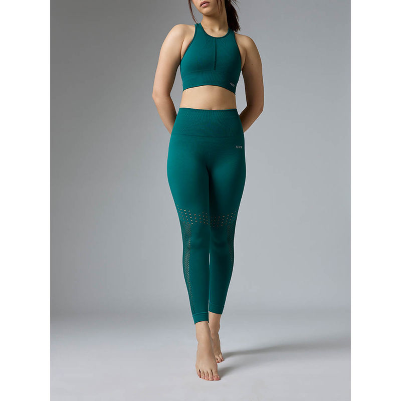 FEIER Green Airwave Skinny Leggings (M)