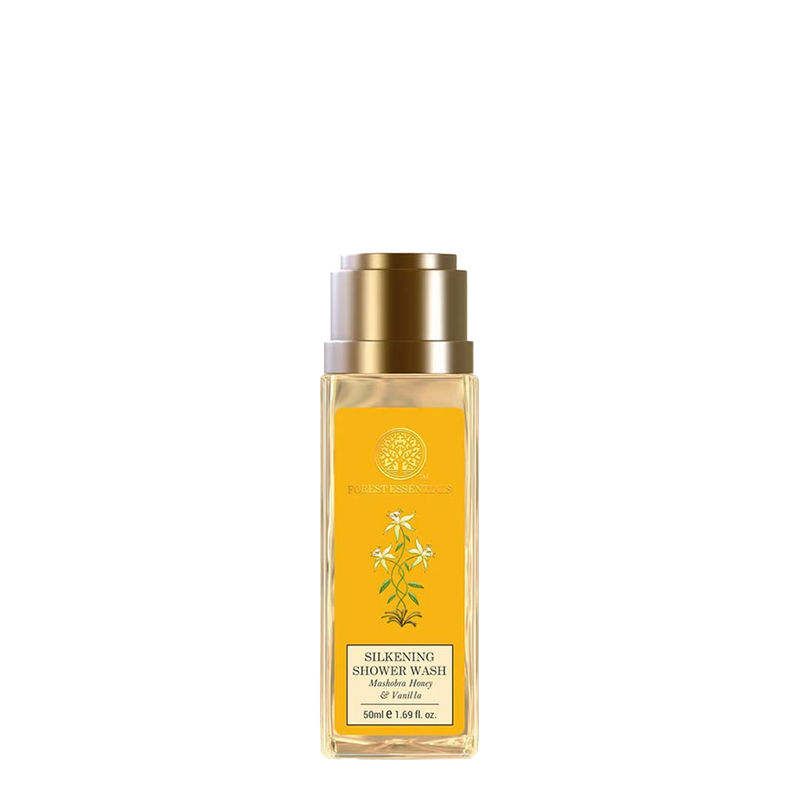 Forest Essentials Silkening Shower Wash Mashobra Honey & Vanilla - Ayurvedic Natural Body Wash
