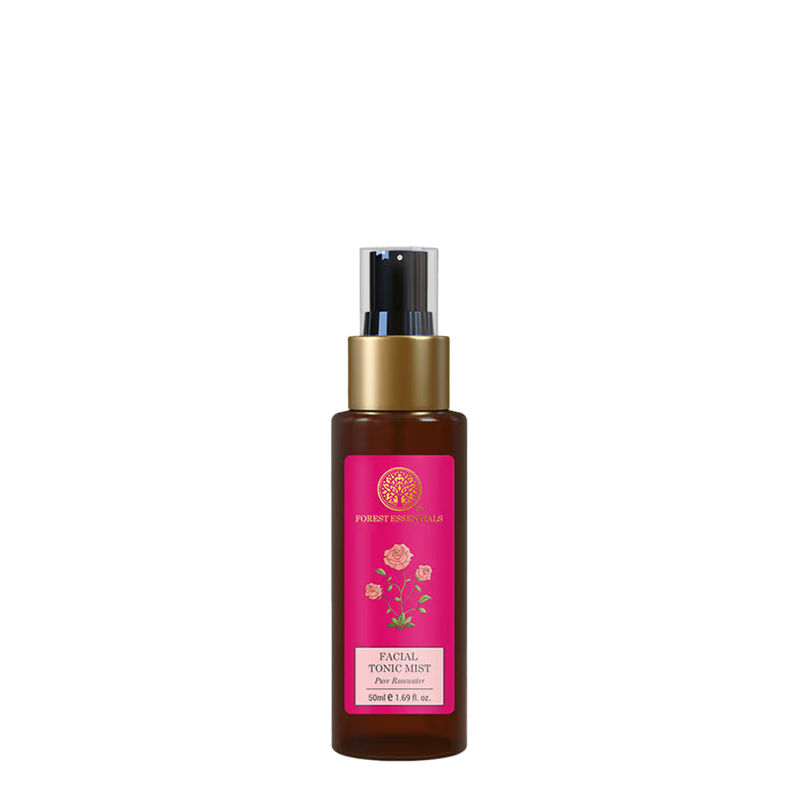 Forest Essentials Facial Tonic Mist With Pure Rosewater Hydrating Face Mist Toner - For Glowing Skin
