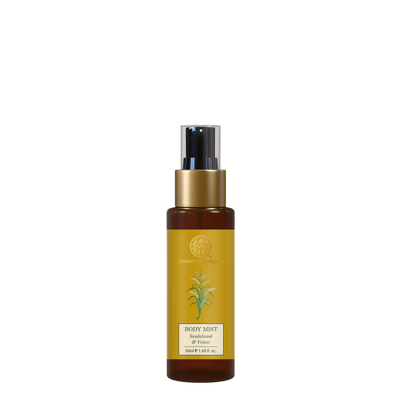 Forest Essentials Body Mist Sandalwood & Vetiver - Long Lasting & Intense