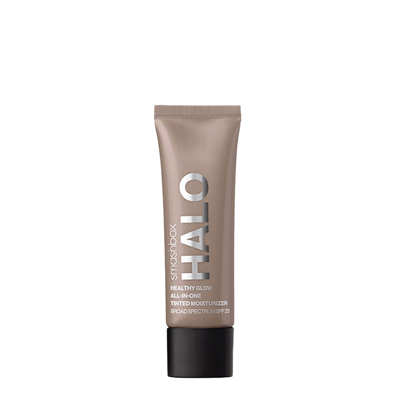 Smashbox Halo Healthy Glow All-In-One Tinted Moisturizer Foundation With Hyaluronic Acid, Niacinamide & Spf 25 Travel Size- Light Medium