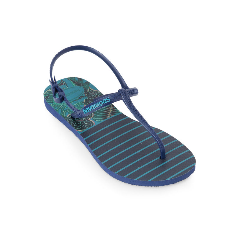 Buy Havaianas Navy Blue Freedom Slim Print Sandals Online