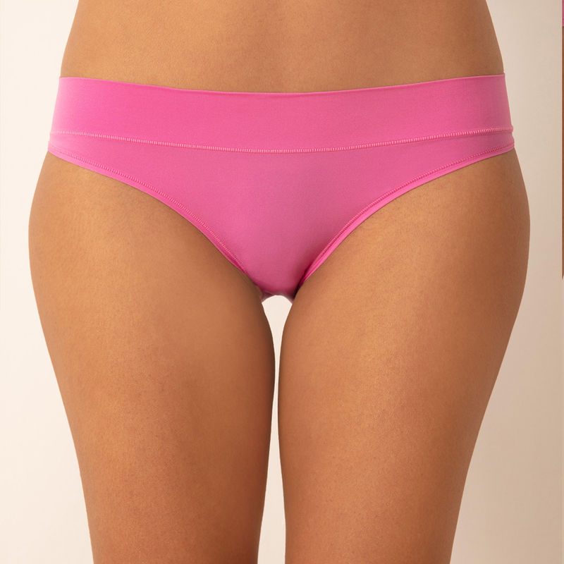Nykd by Nykaa Super 4 Way Stretch Bikini Panty-NYP341-Pink Blast (XS)
