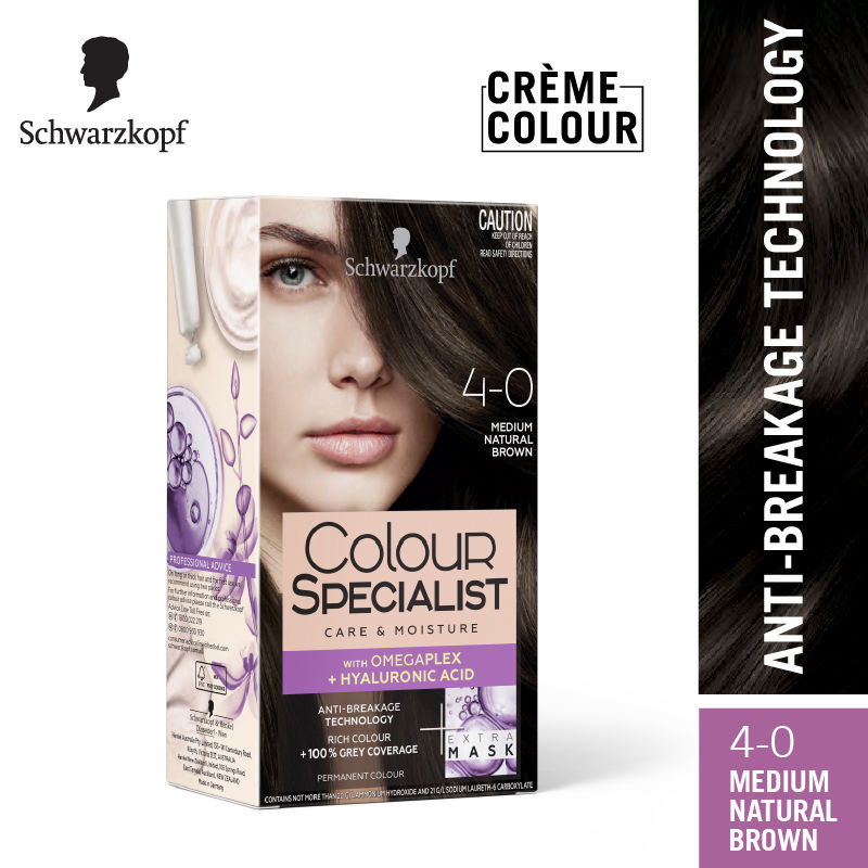 Schwarzkopf Colour Specialist Permanent Hair Colour - 4.0 Medium Natural Brown