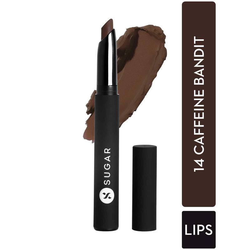 SUGAR Matte Attack Transferproof Lipstick - 14 Caffeine Bandit (Chocolate Brown)