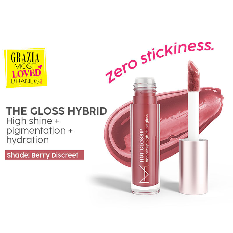 House of Makeup Hot Glossip Lip Gloss - Berry Discreet