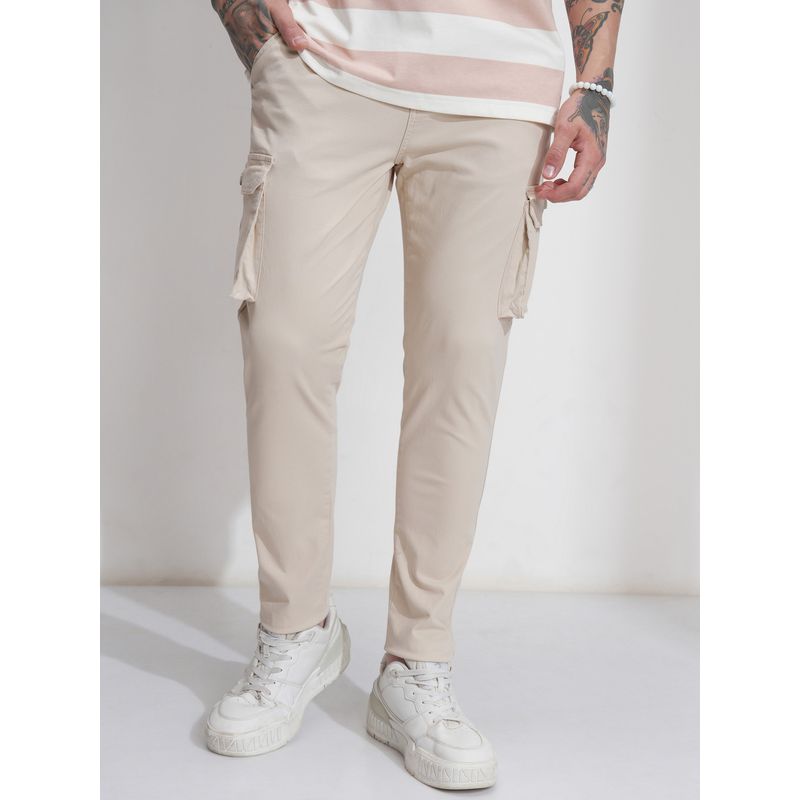 HIGHLANDER Men Comfort Beige Cargos (32)