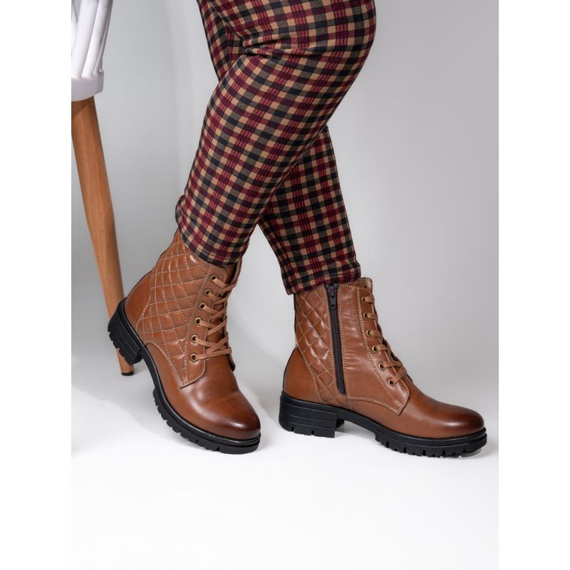 Hydes N Hues Women Mid-Top Synthetic Leather Block Heel Regular Boots (36)