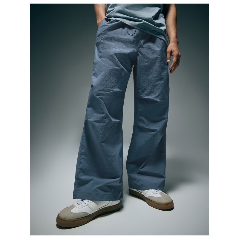 Flying Machine Men Blue Nylon Solid Cargo (32)