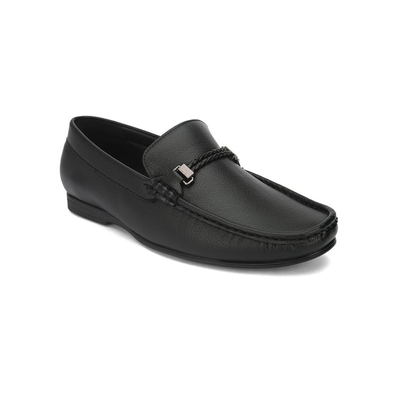 Hydes N Hues Synthetic Black Solid Casual Loafer for Men (EURO 40)