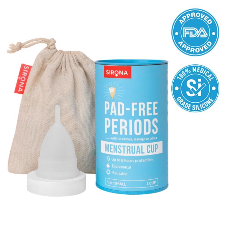 Sirona FDA Approved Reusable Menstrual Cup for Women (Small Size