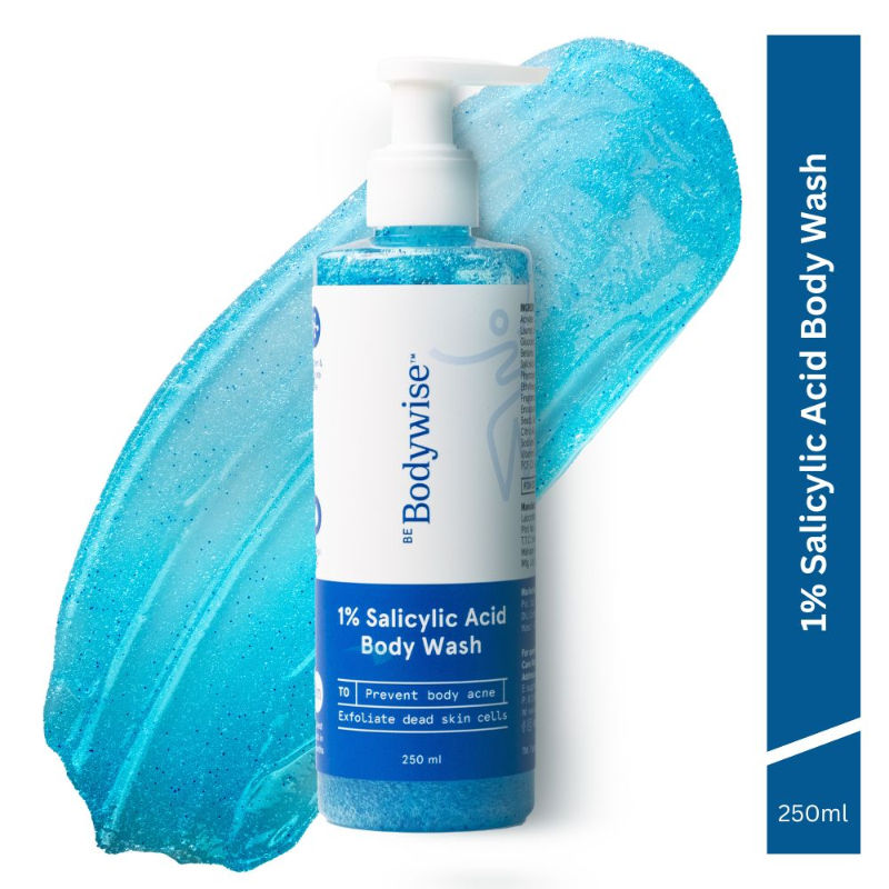 Be Bodywise 1% Salicylic Acid Body Wash - Prevents Body Acne - SLS & Paraben Free - Shower Gel