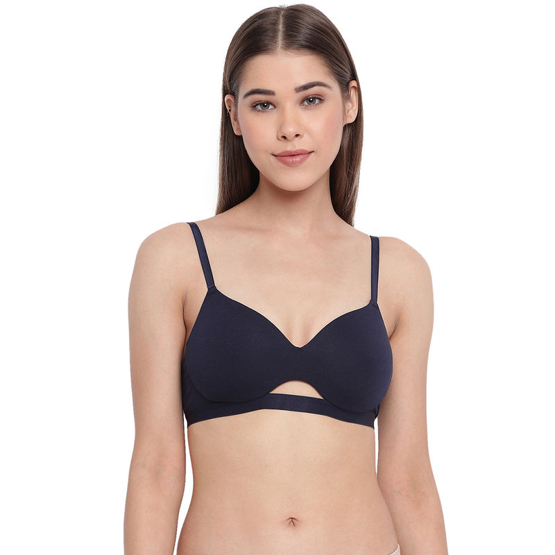 Enamor A032 Invisible Neckline Cotton T-Shirt Bra - Blue (36B) - A032