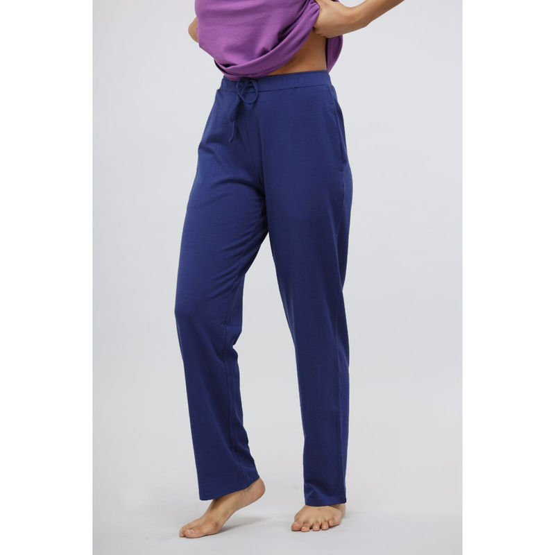 NeceSera Sadalight Blue Supima Straight Lounge Pant (S)