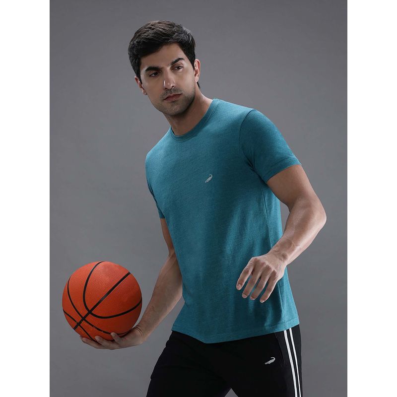 Crocodile Green Solid/Plain Slim Fit T-Shirt (S)