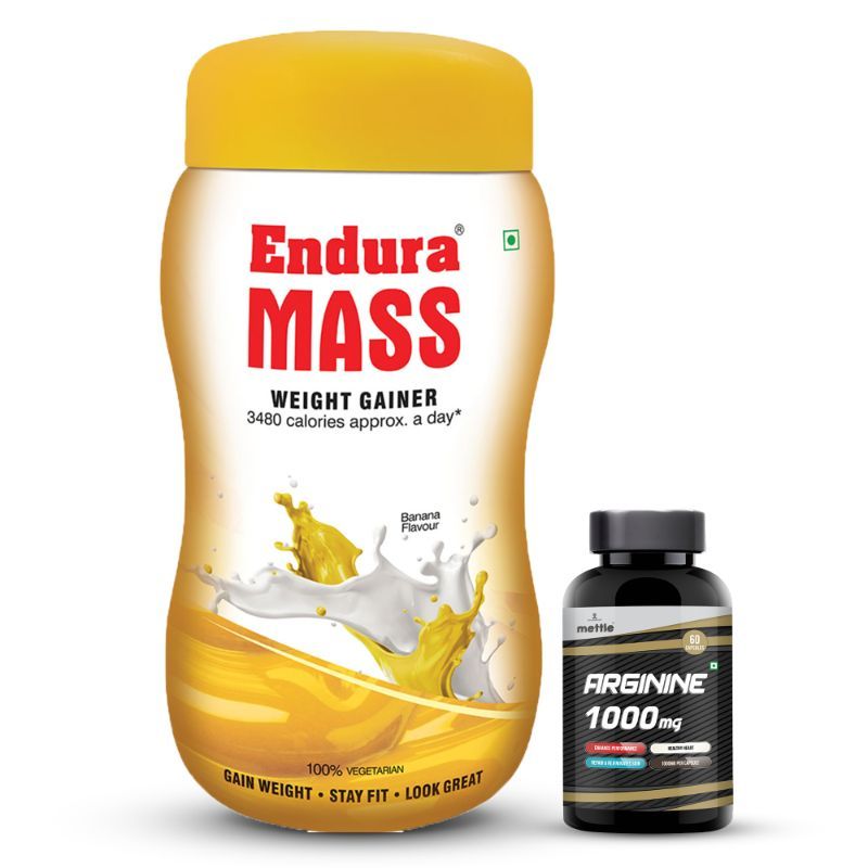 Endura Mass Weight Gainer Banana Flavour With Mettle LArginine