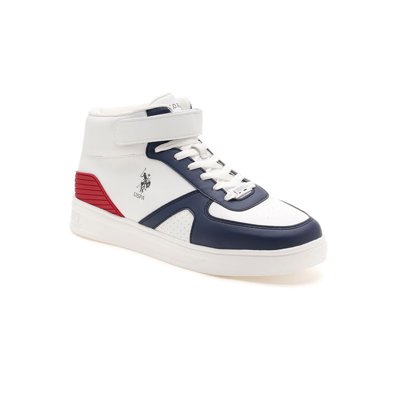 U.S. POLO ASSN. Men VELINO Mid Top Navy Blue Sneakers (UK 9)