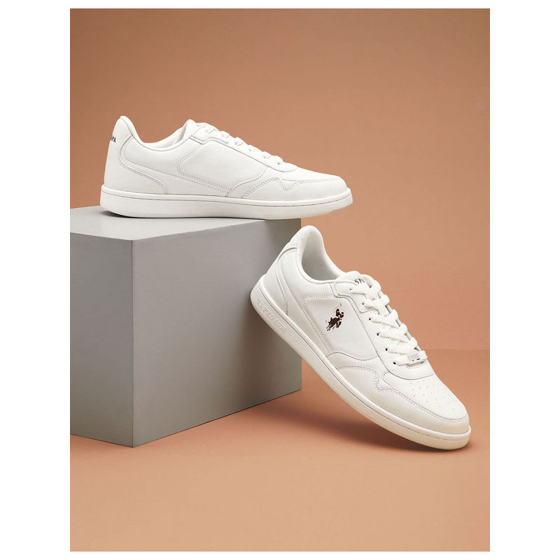 U.S. POLO ASSN. Men HAIMAN 2.0 White Sneakers (UK 9)
