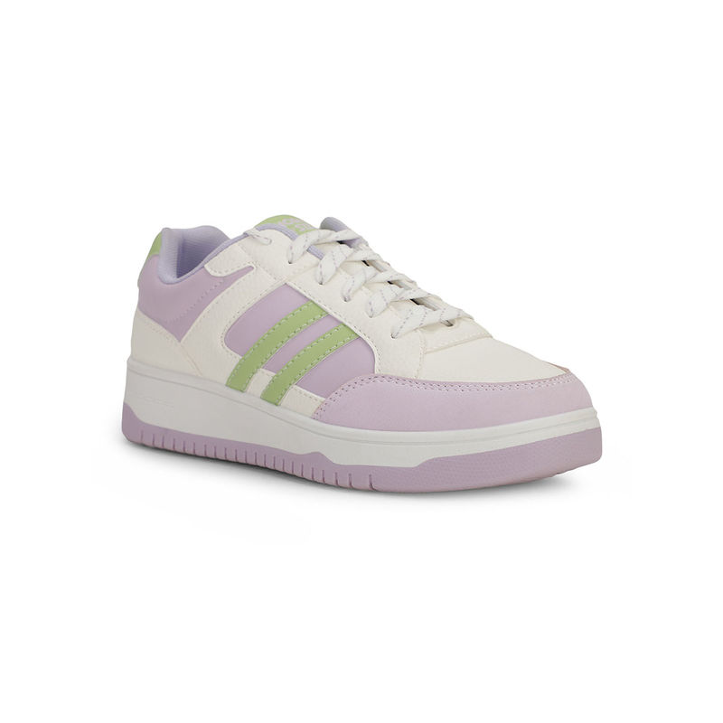 North Star Women’s White & Purple Casual Sneakers (UK 3)