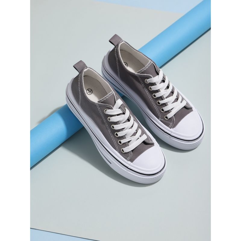Truffle Collection Grey Colorblock Sneakers (UK 5)