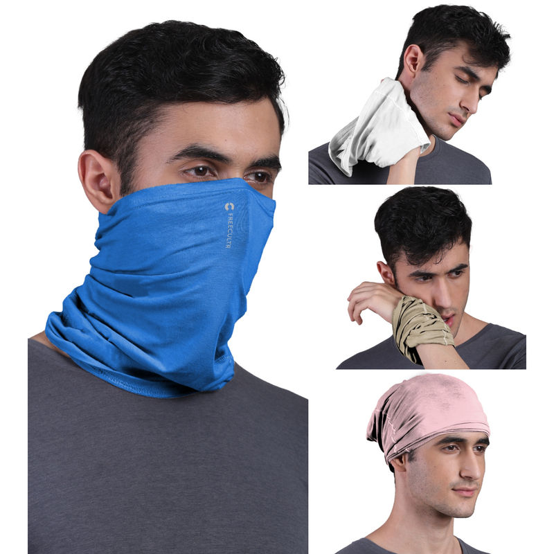 Buy FREECULTR Unisex Plain Bamboo Bandana Anti Microbial