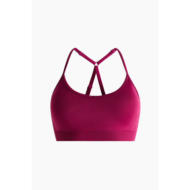 H&M Women Pink Medium Support Seamless sports bra with DryMove (XS)
