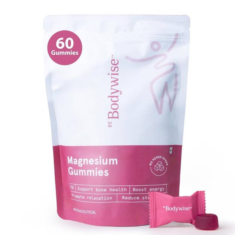 Be Bodywise Magnesium Glycinate Gummies - 500mg - Relieves Stress & Supports Muscle Recovery