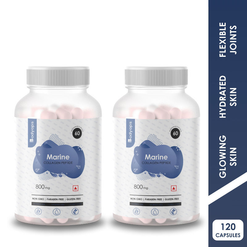 BODYOPS Marine Collagen Peptide 800mg Capsules