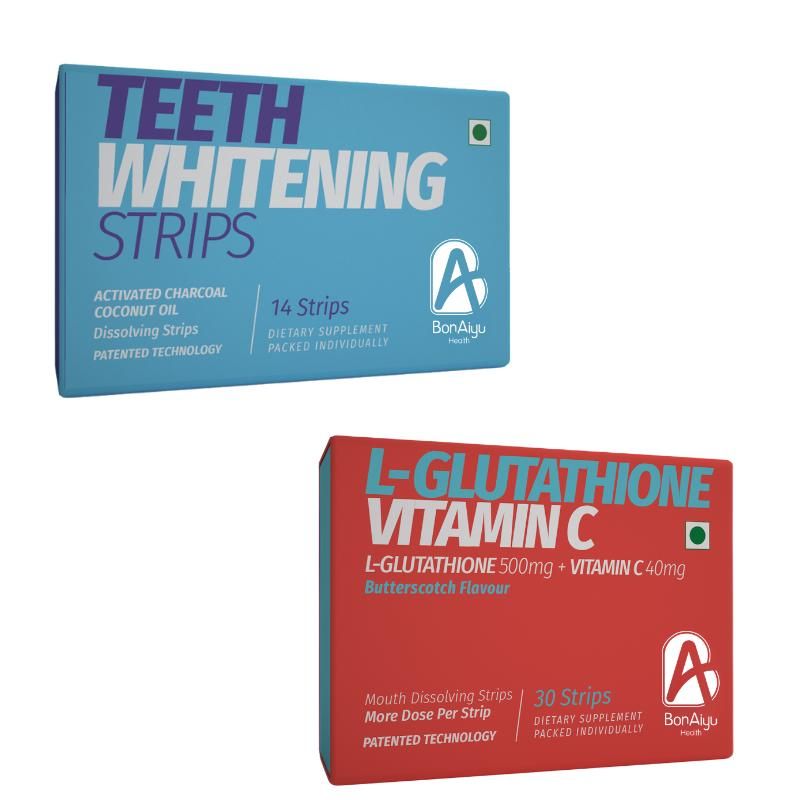Buy Bonayu L-Glutathione Vitamin C & Teeth Whitening Strips Online