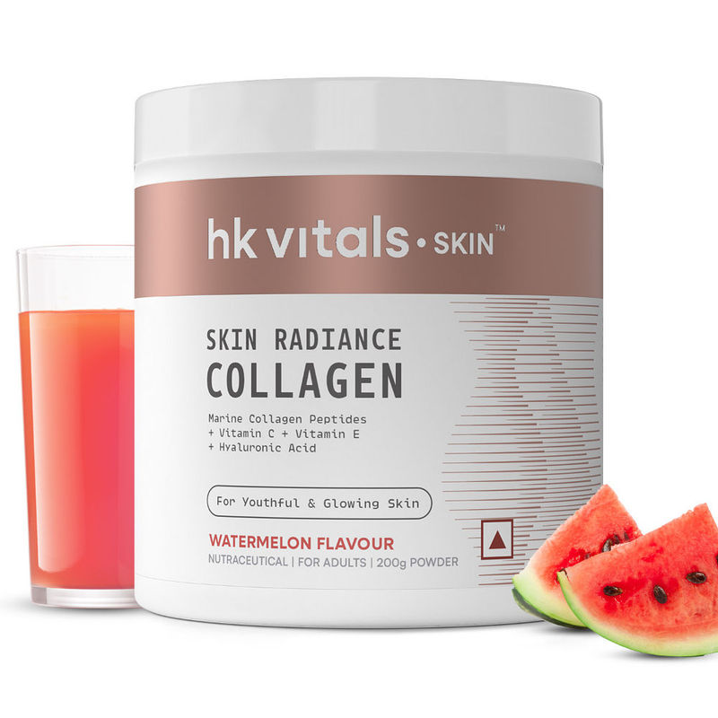 HealthKart HK Vitals Skin Radiance Collagen Powder, Watermelon, Collagen Supplements for Women & Men