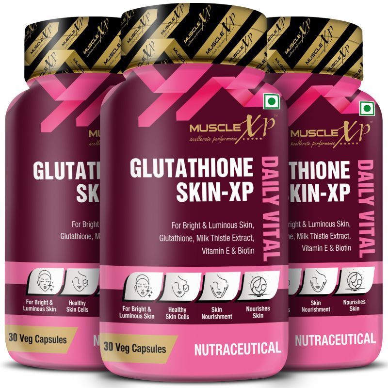 Buy MuscleXP Glutathione Skin-xp Daily Vital Capsules - For Bright &  Luminous Skin Online