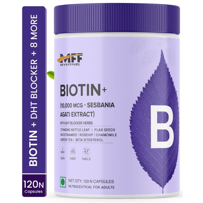 MyFitFuel Biotin+ 10,000MCG Sesbania +10 Hair Key Extracts