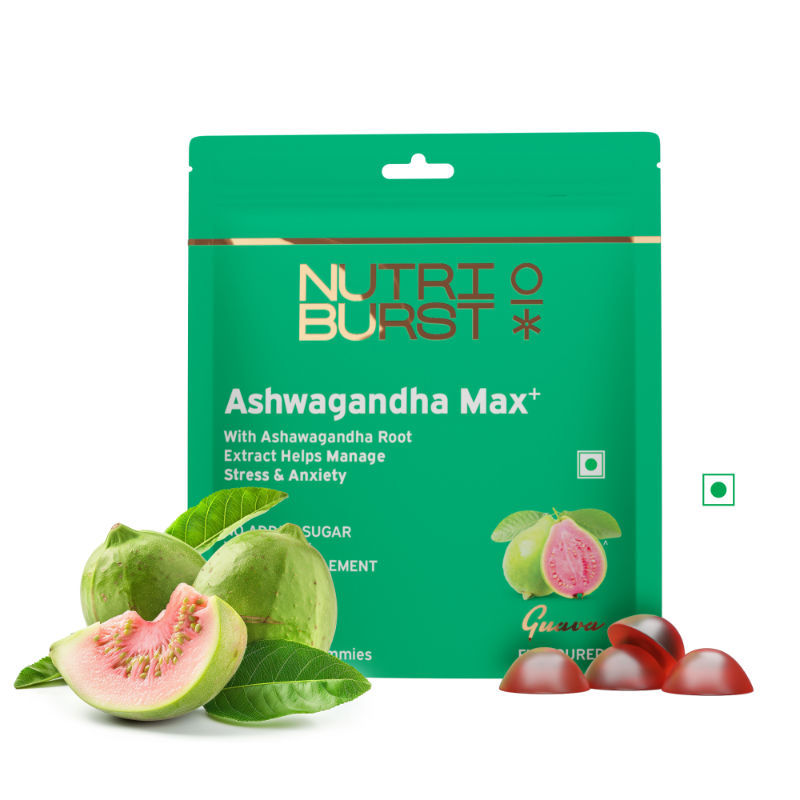 Nutriburst Ashwagandha Max+ Gummies - Guava
