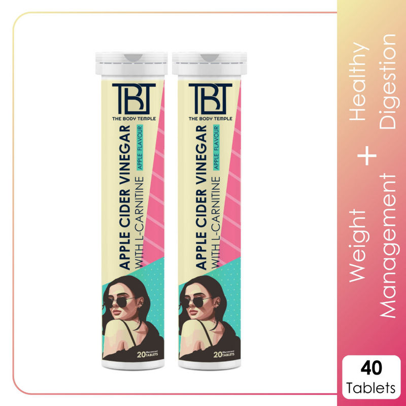 The Body Temple Apple Cider Vinegar L-Carnitine - Apple (Pack of 2)