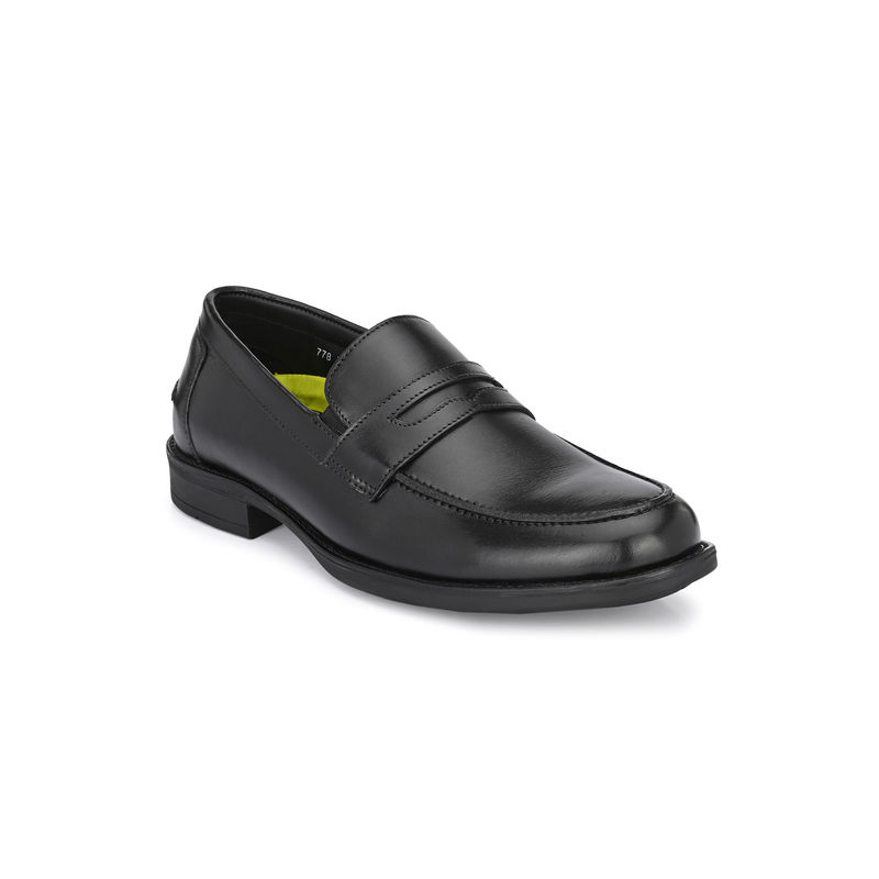 Hitz Men's Black Leather Slip On Formal Shoes (UK 6)