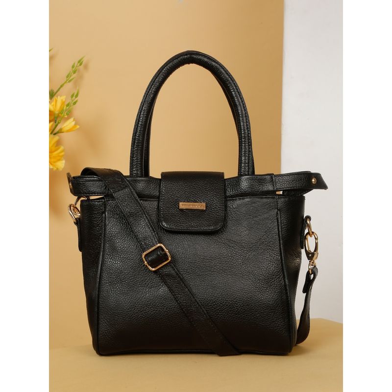 0040~Leather Removable Shoulder Strap Top Handle Bag main image 1