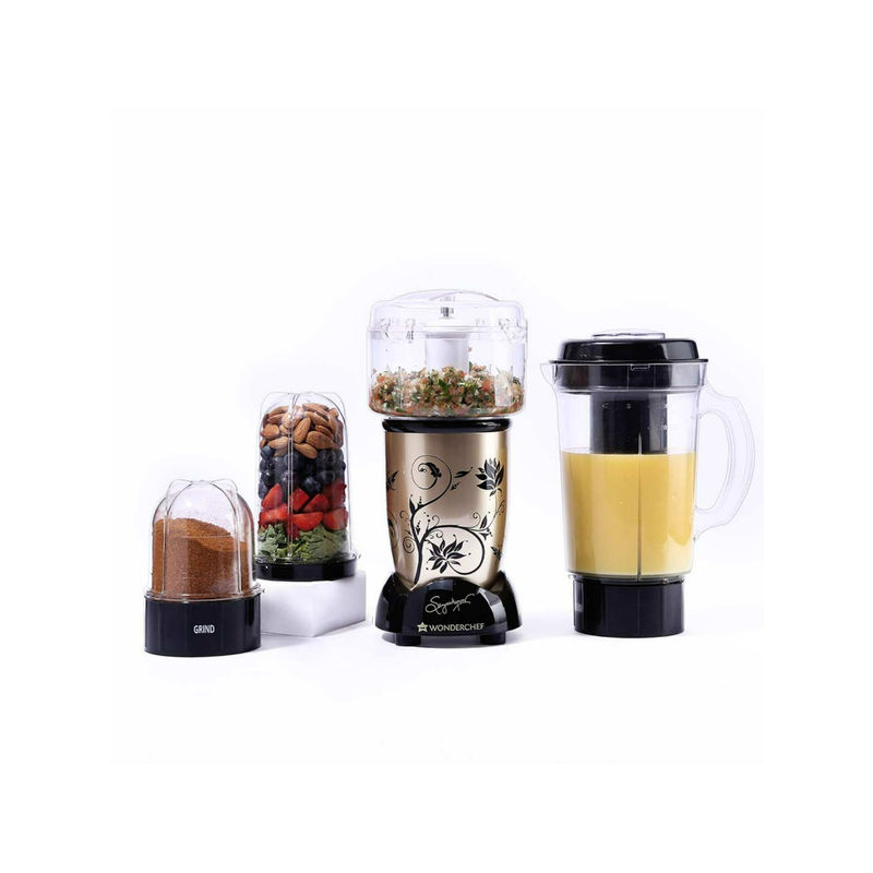 Wonderchef NutriBlend Ckm, MixerGrinder, Blender, Chopper, Juicer, 4