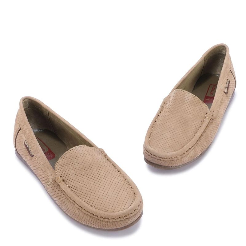 WOODLAND Womens Khaki Loafers (EURO 35)