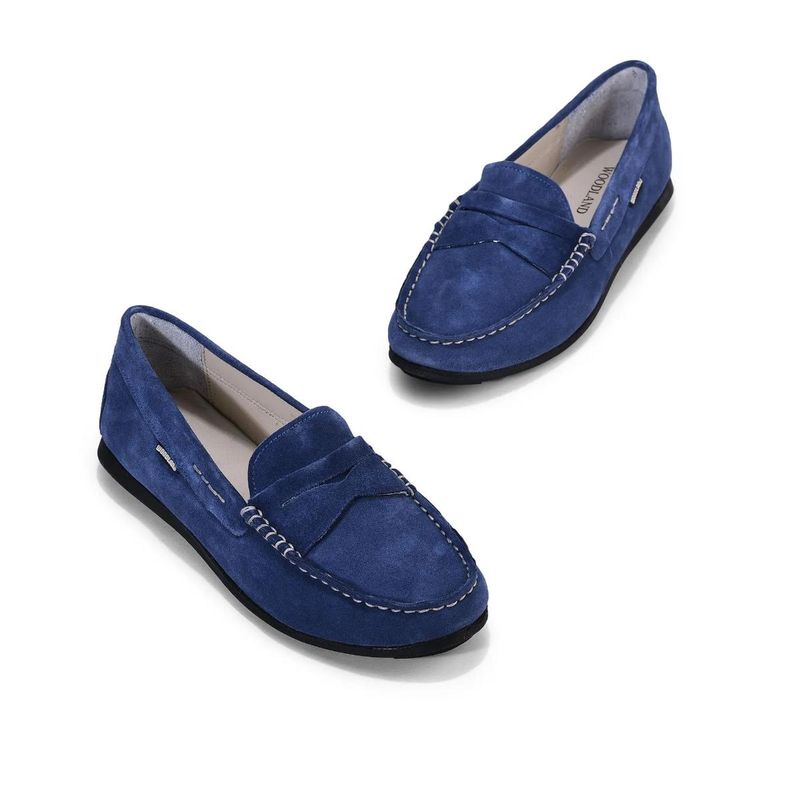 WOODLAND Womens Blue Loafers (EURO 35)