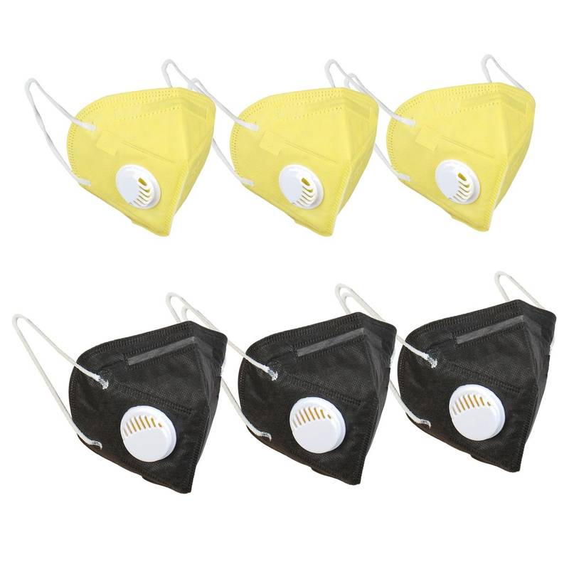 Buy Fabula Pack of 6 KN95/N95 Anti-Pollution Reusable 5 Layer Mask ...