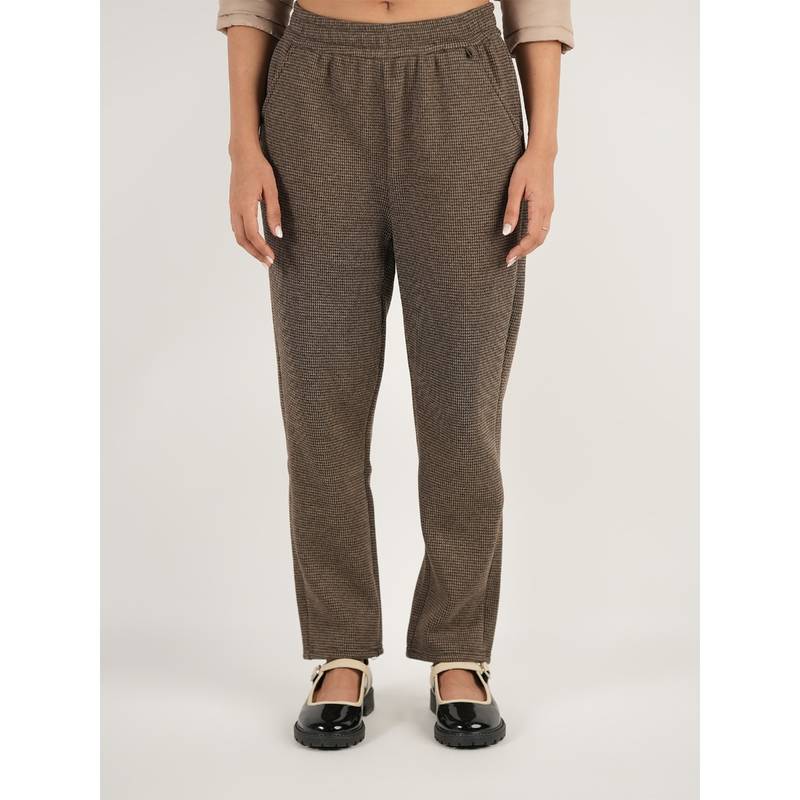 Theater Houndstooth Comfort Wear Brown (S)