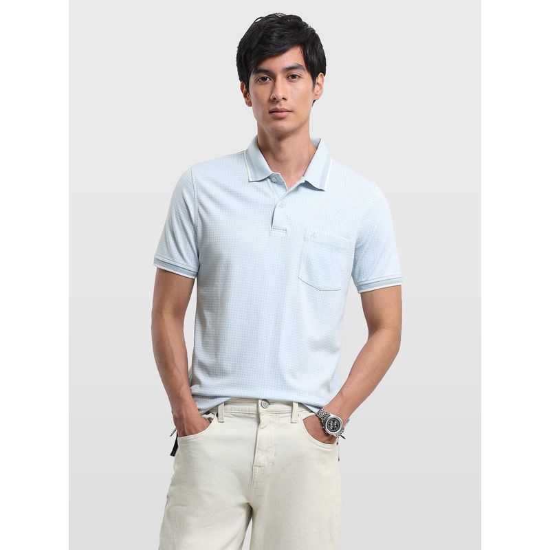 Arrow Men Green Cotton Half Sleeves Polo T-Shirt (L)