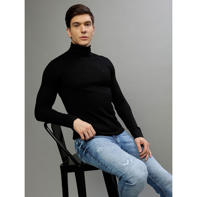 LINDBERGH Men Solid Turtle Neck Full Sleeves Sweater (2XL)