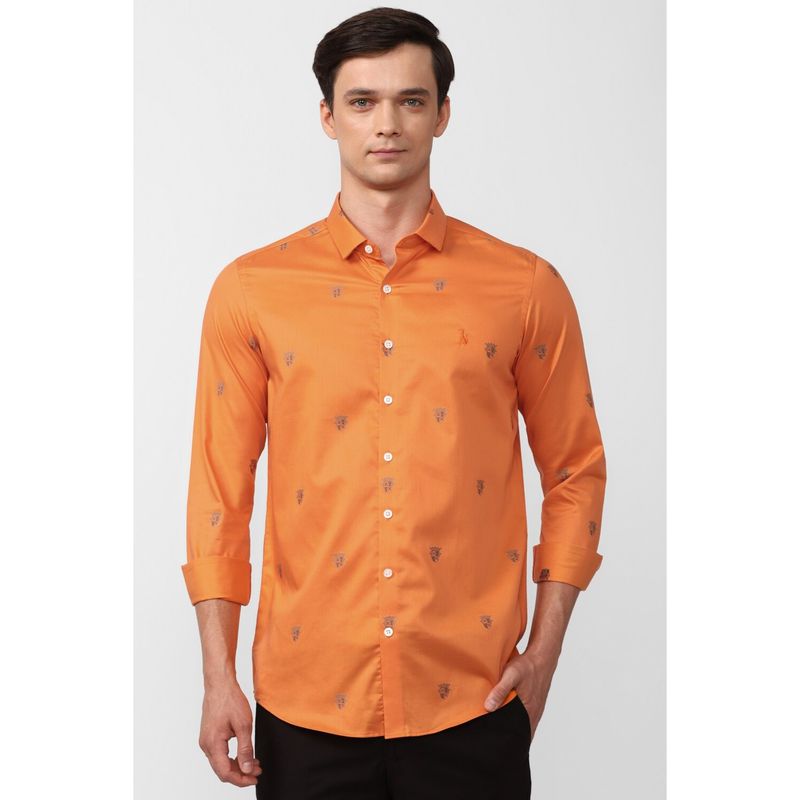 Simon Carter Printed Orange Shirt (39)