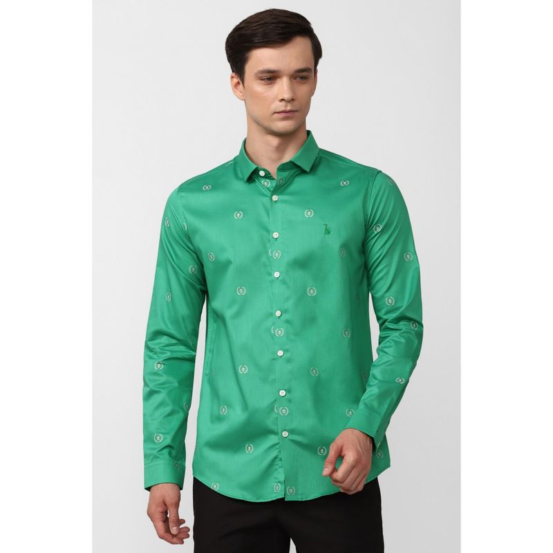 Simon Carter Printed Green Shirt (39)