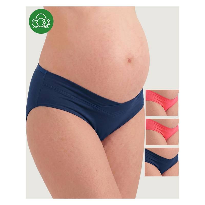 Inner Sense Plus Size Organic Cotton V Band Panties (Pack of 4) (M)