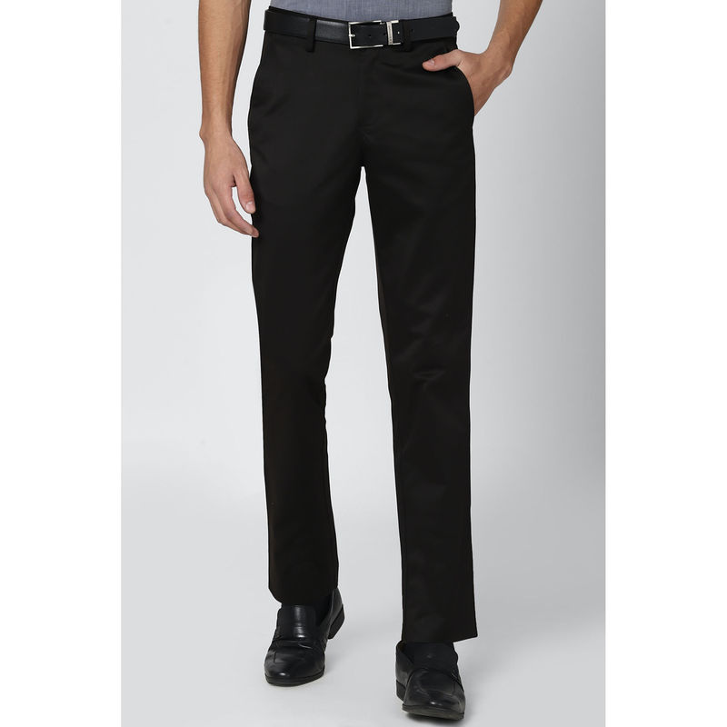 Peter England Casuals Men Black Formal Trousers (38)